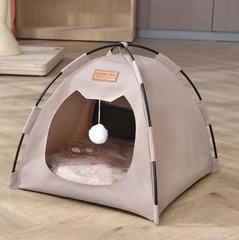 The pet tent is comfortable, breathable, scratch-resistant