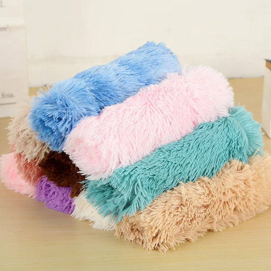 Super Soft Fleece Fluffy Pet Blankets Dog Sleep