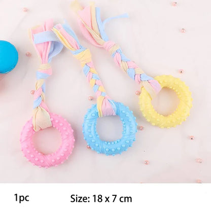 Pet Dog Toys For Small Dog Chews TPR Knot Toys Bite