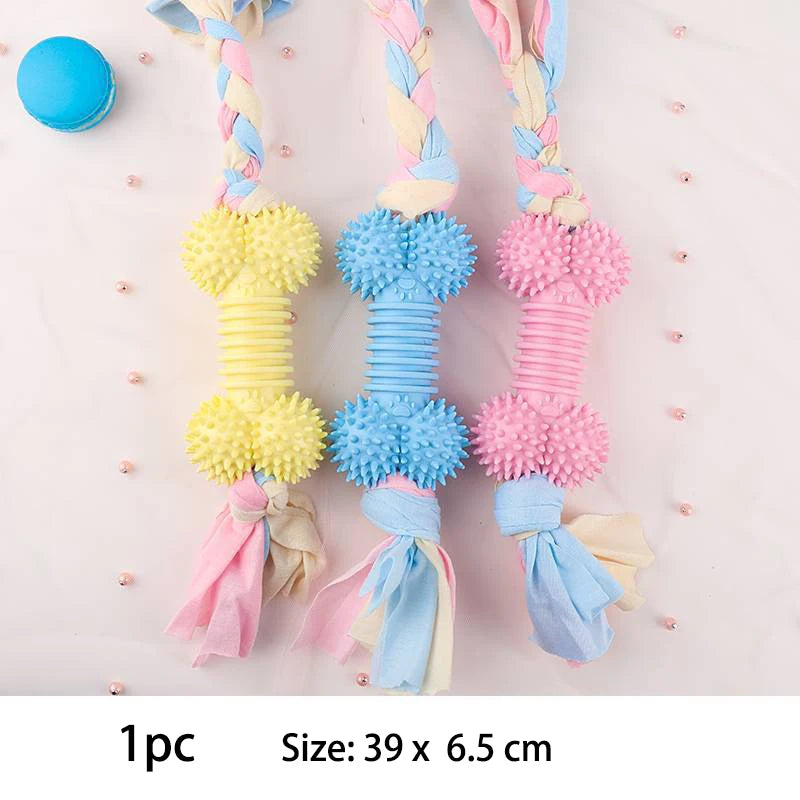 Pet Dog Toys For Small Dog Chews TPR Knot Toys Bite