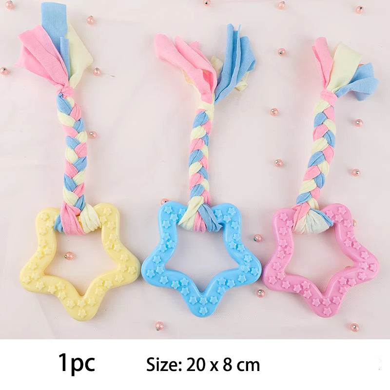Pet Dog Toys For Small Dog Chews TPR Knot Toys Bite