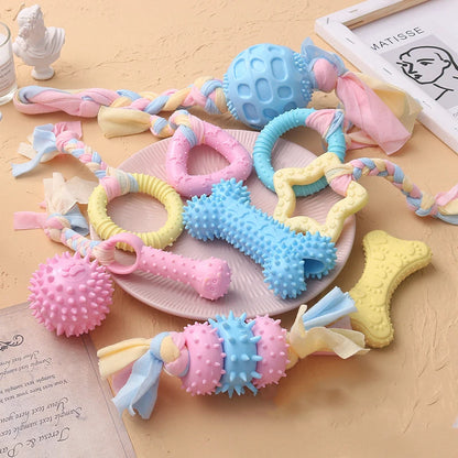 Pet Dog Toys For Small Dog Chews TPR Knot Toys Bite