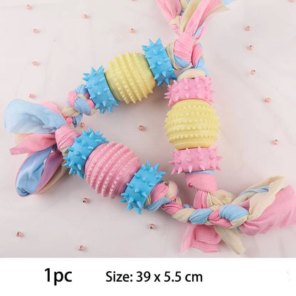 Pet Dog Toys For Small Dog Chews TPR Knot Toys Bite