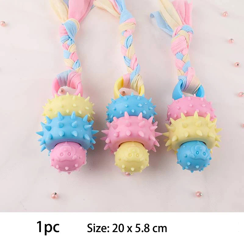 Pet Dog Toys For Small Dog Chews TPR Knot Toys Bite
