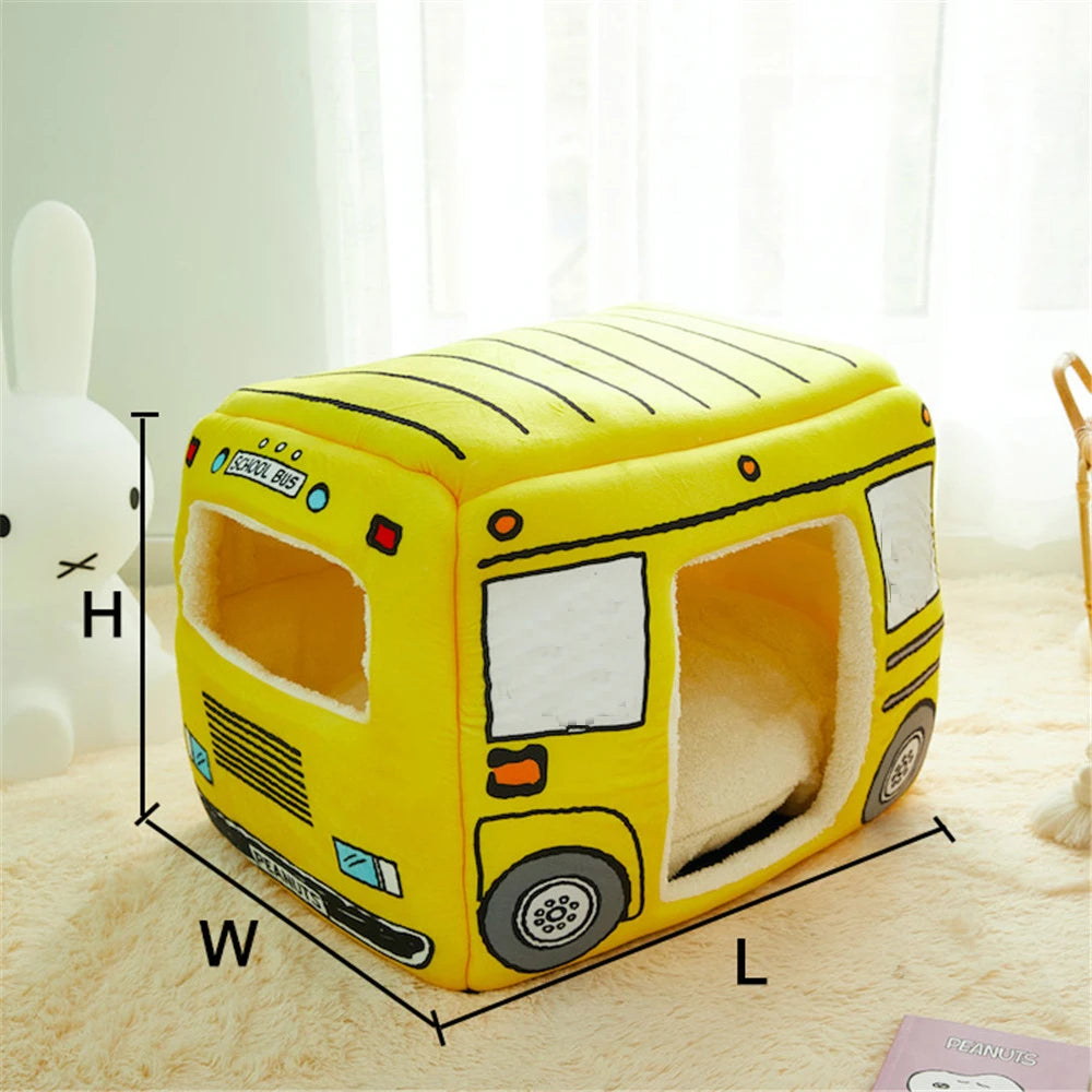 Foldable Pet House 2 in1 Bed for Cat and Small Dogs Warm