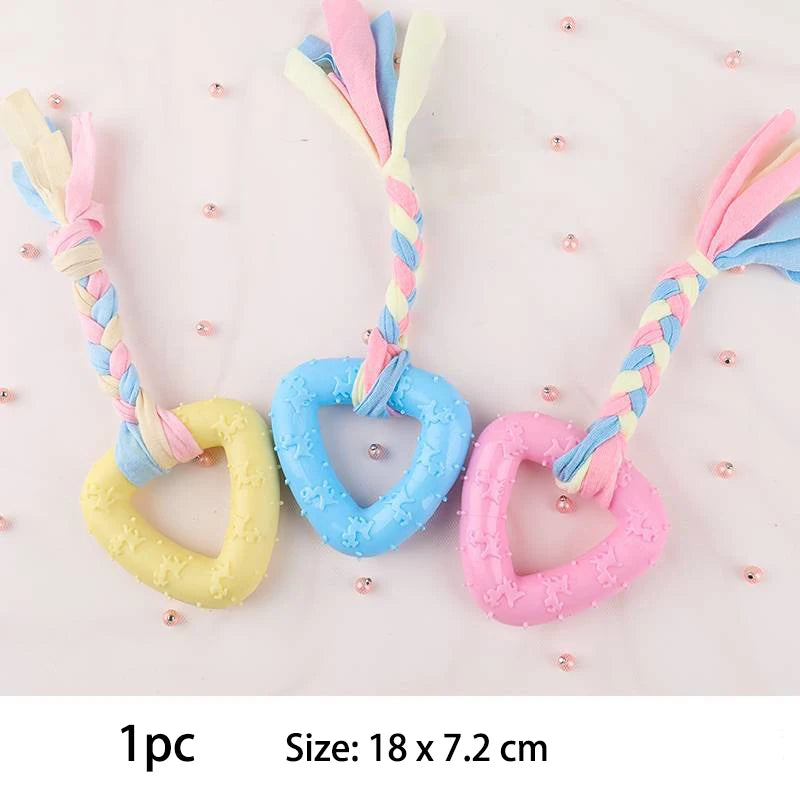 Pet Dog Toys For Small Dog Chews TPR Knot Toys Bite