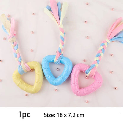 Pet Dog Toys For Small Dog Chews TPR Knot Toys Bite