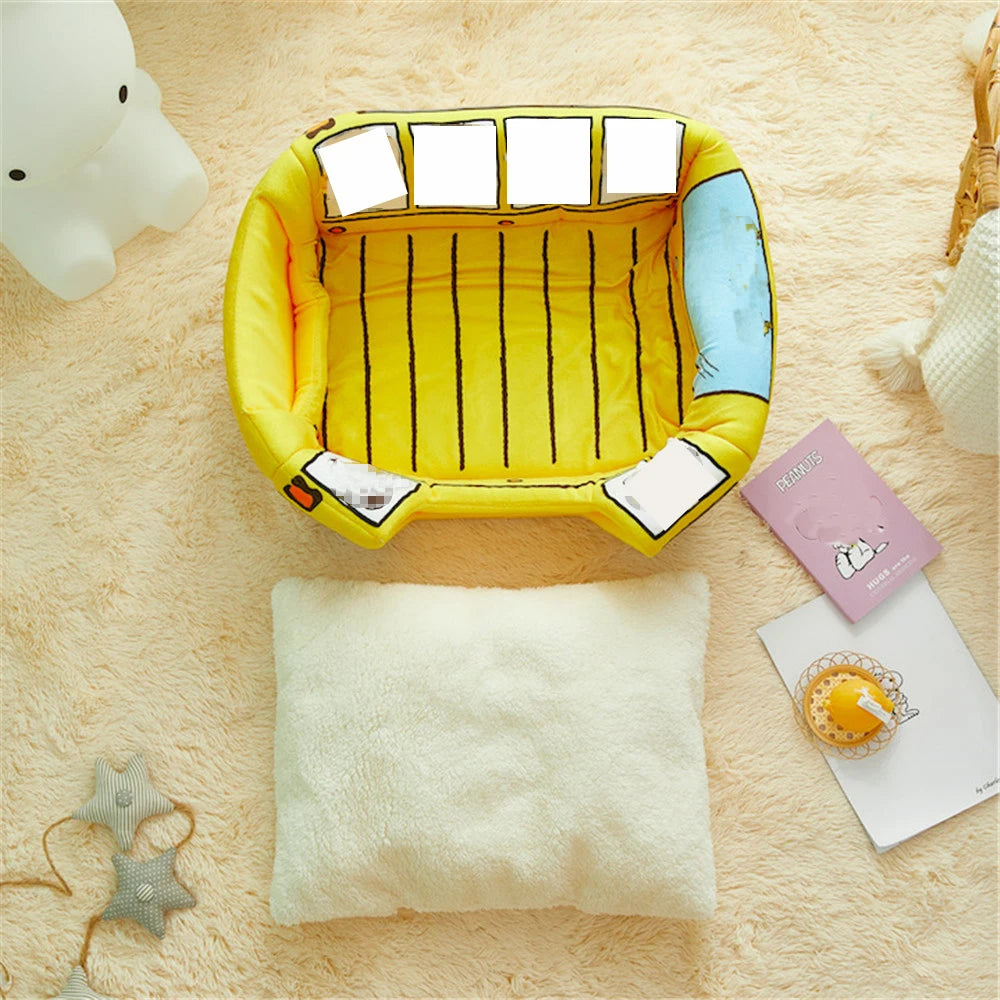 Foldable Pet House 2 in1 Bed for Cat and Small Dogs Warm