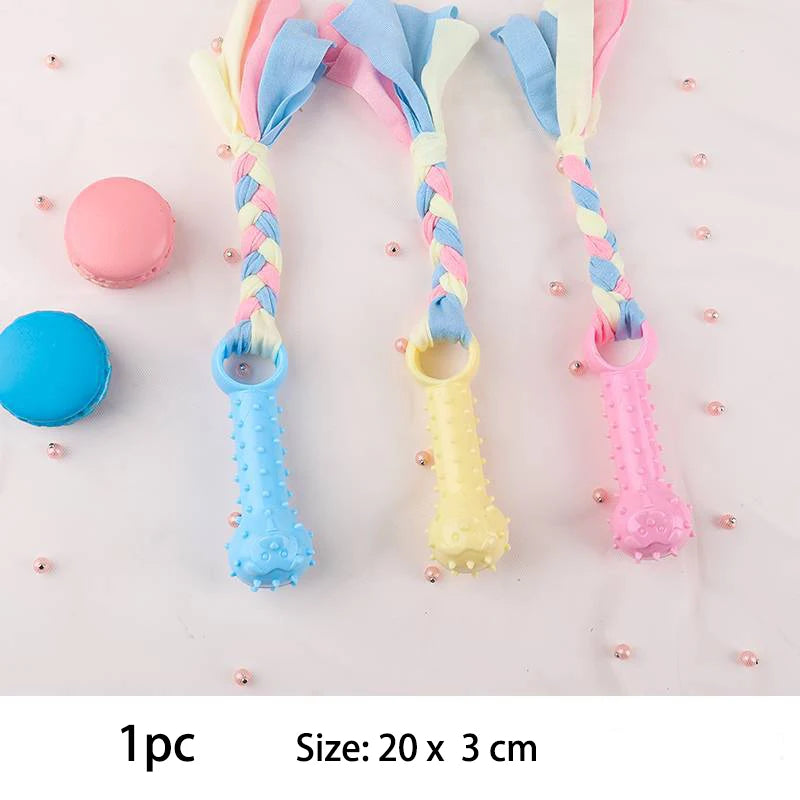 Pet Dog Toys For Small Dog Chews TPR Knot Toys Bite