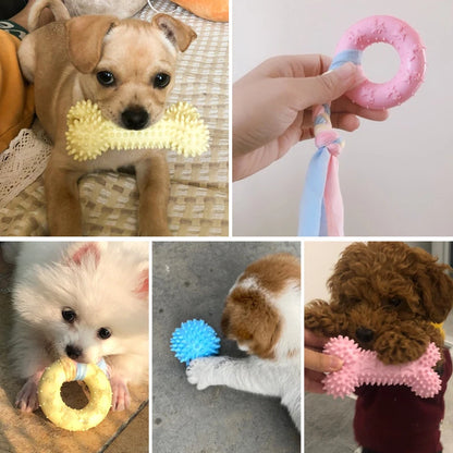 Pet Dog Toys For Small Dog Chews TPR Knot Toys Bite