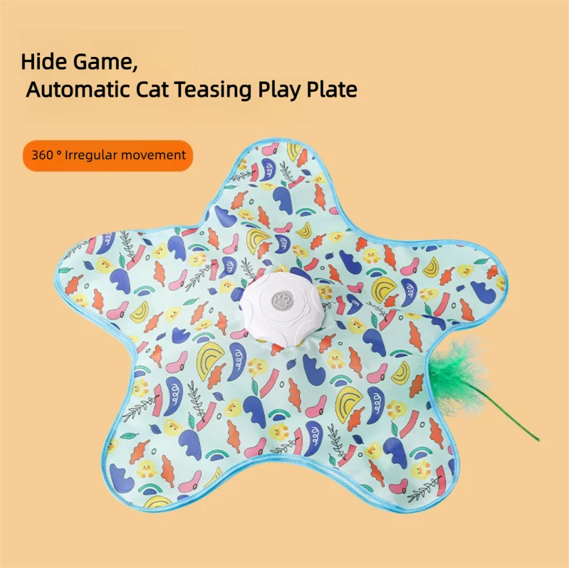 Cat Toys Interactive Hide and Seek Cat Toy with Mouse