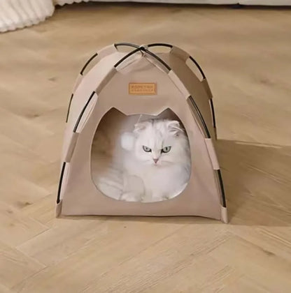 The pet tent is comfortable, breathable, scratch-resistant