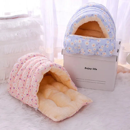 Kitten Warm Winter Basket for Cats Bed Beds Accessories