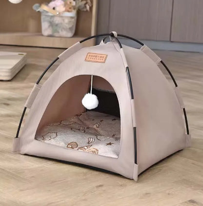 The pet tent is comfortable, breathable, scratch-resistant