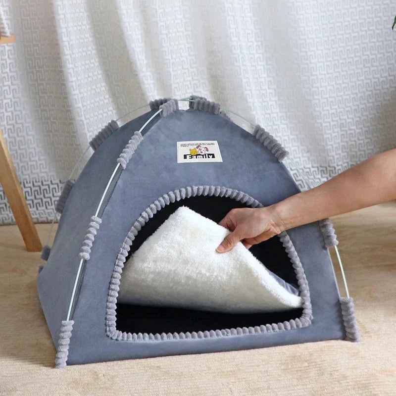 Foldable Cat House Pet Tent Four Seasons Universal Cat and Dog