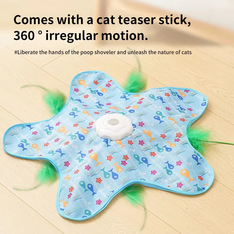 Cat Toys Interactive Hide and Seek Cat Toy with Mouse