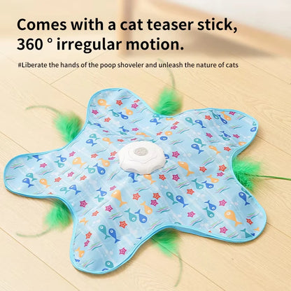 Cat Toys Interactive Hide and Seek Cat Toy with Mouse