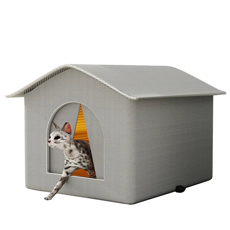 Stray Cat dog House Waterproof Outdoor Winter Warm Pet