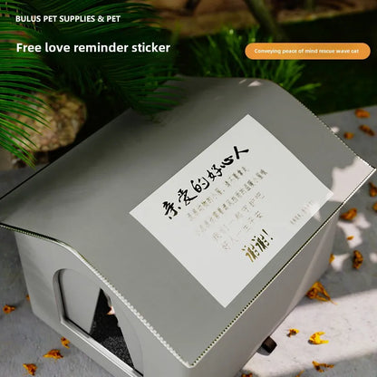 Stray Cat dog House Waterproof Outdoor Winter Warm Pet