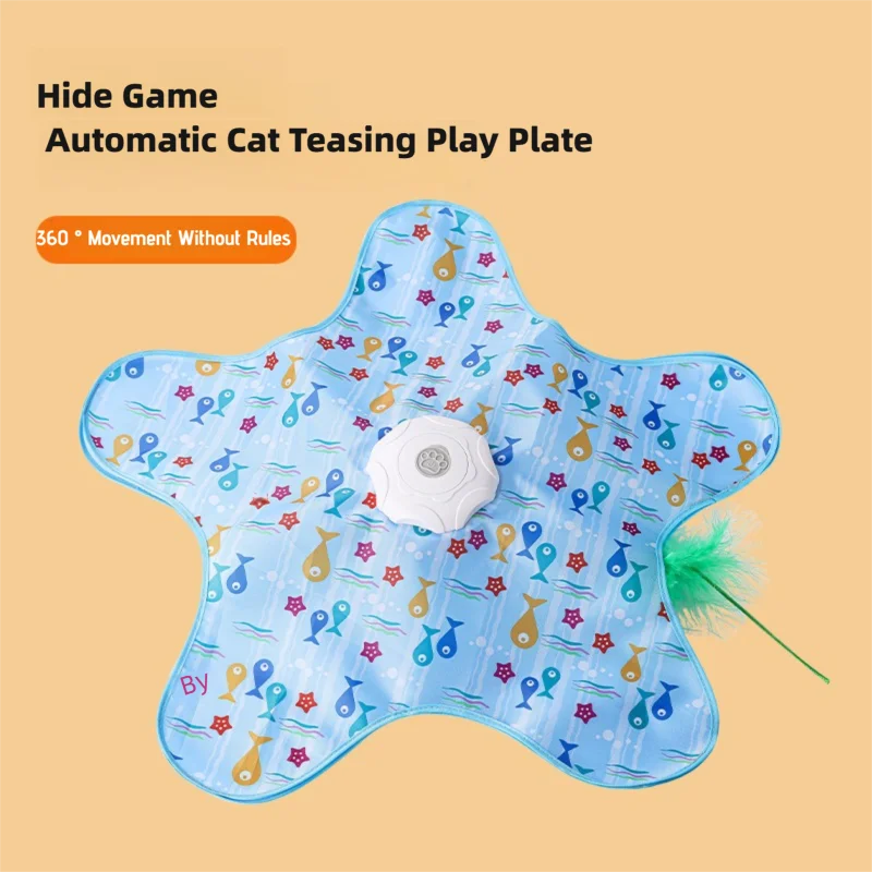 Cat Toys Interactive Hide and Seek Cat Toy with Mouse