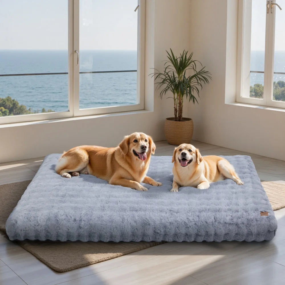 Ultra Plush Dog Bed Soft Pet Cushion Large Dog Crate Puppy