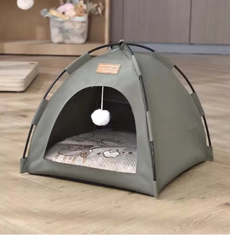 The pet tent is comfortable, breathable, scratch-resistant
