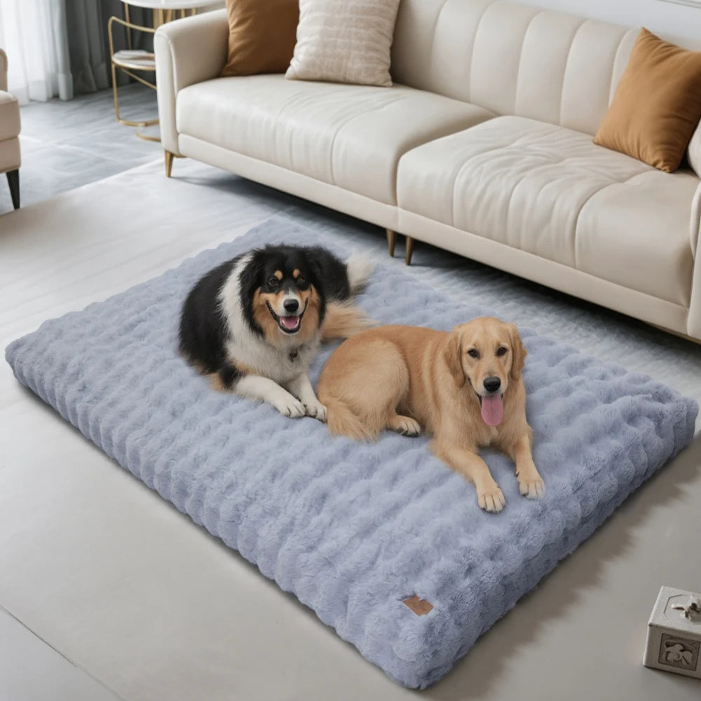 Ultra Plush Dog Bed Soft Pet Cushion Large Dog Crate Puppy