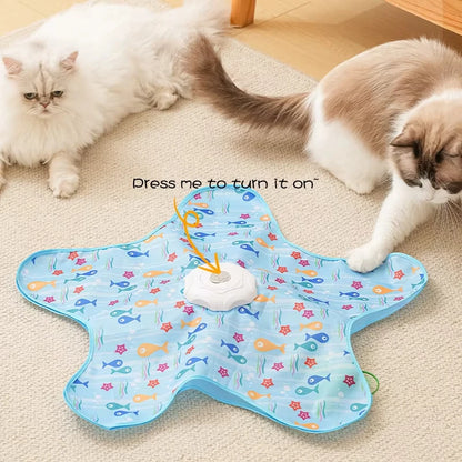 Cat Toys Interactive Hide and Seek Cat Toy with Mouse