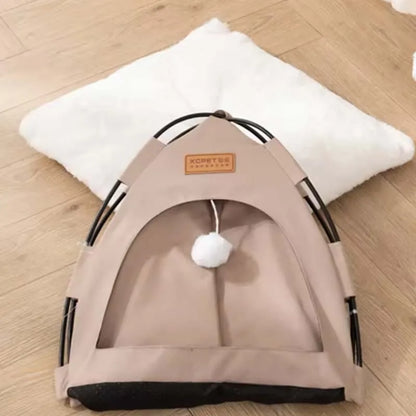 The pet tent is comfortable, breathable, scratch-resistant