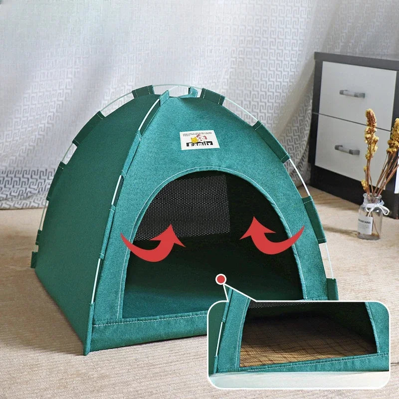 Foldable Cat House Pet Tent Four Seasons Universal Cat and Dog