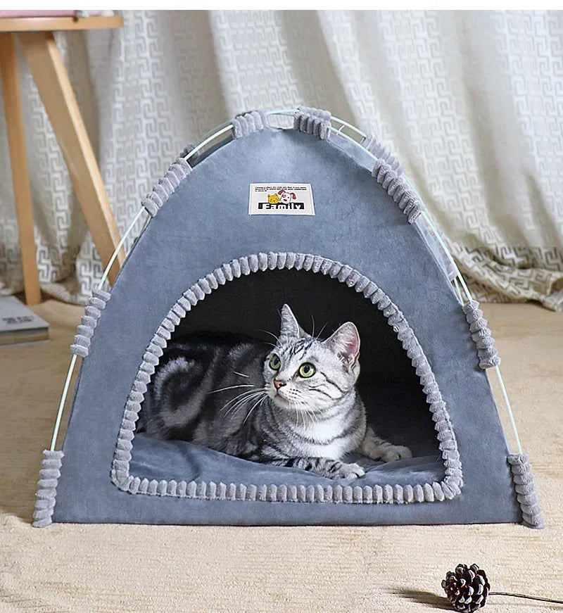 Foldable Cat House Pet Tent Four Seasons Universal Cat and Dog