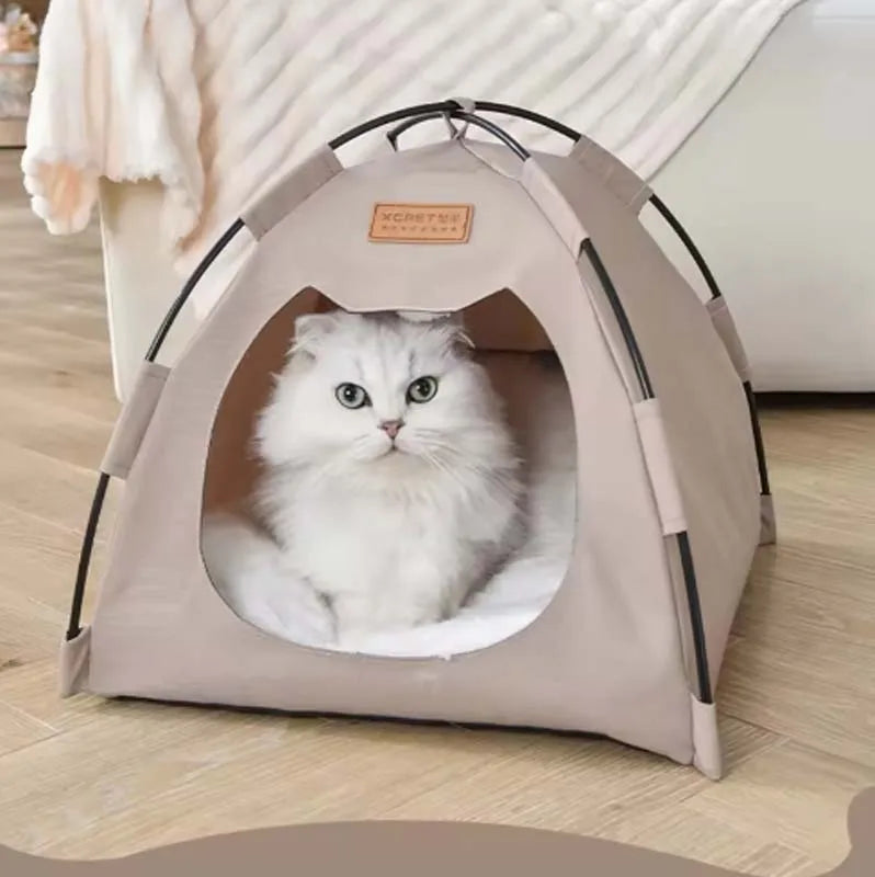 The pet tent is comfortable, breathable, scratch-resistant