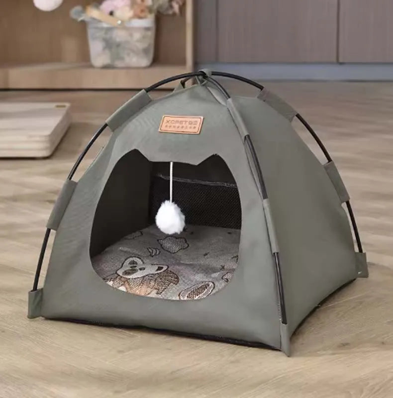 The pet tent is comfortable, breathable, scratch-resistant
