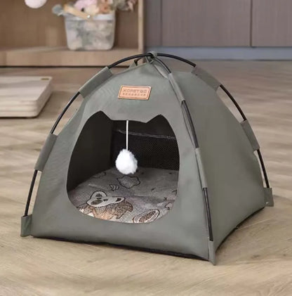 The pet tent is comfortable, breathable, scratch-resistant