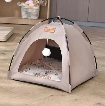 The pet tent is comfortable, breathable, scratch-resistant