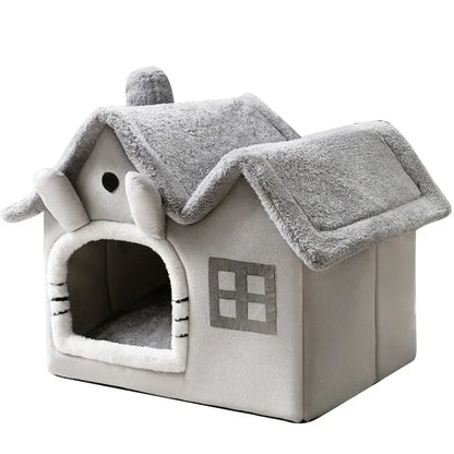 Foldable Dog House Kennel Bed Mat For Small Medium Dogs Cats