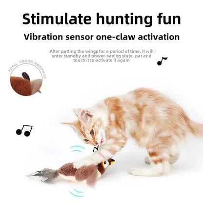 Hot Cat Interactive Toys Catnip Electric Pat Bird Dog Cats