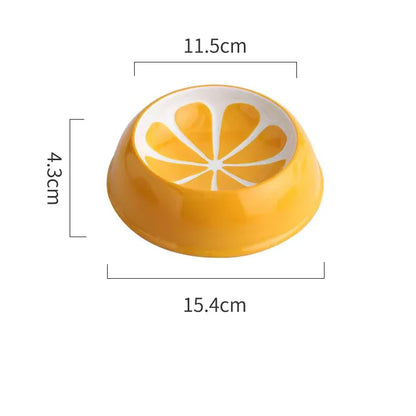 4 cute designs pet ceramics bowl watermelon strawberry