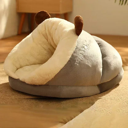 Soft Dog Bed Sofa Warm Plush Pet Kennel for Small Medium