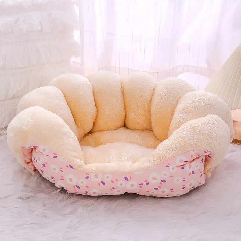 Cute Warm Cat Bed Nest Small Dog Kennel Winter Thick House