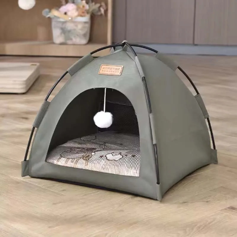 The pet tent is comfortable, breathable, scratch-resistant