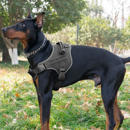 Tactical Military Vest Dog Harness Pet Doberman Training Dog