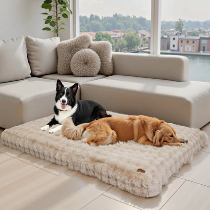 Ultra Plush Dog Bed Soft Pet Cushion Large Dog Crate Puppy